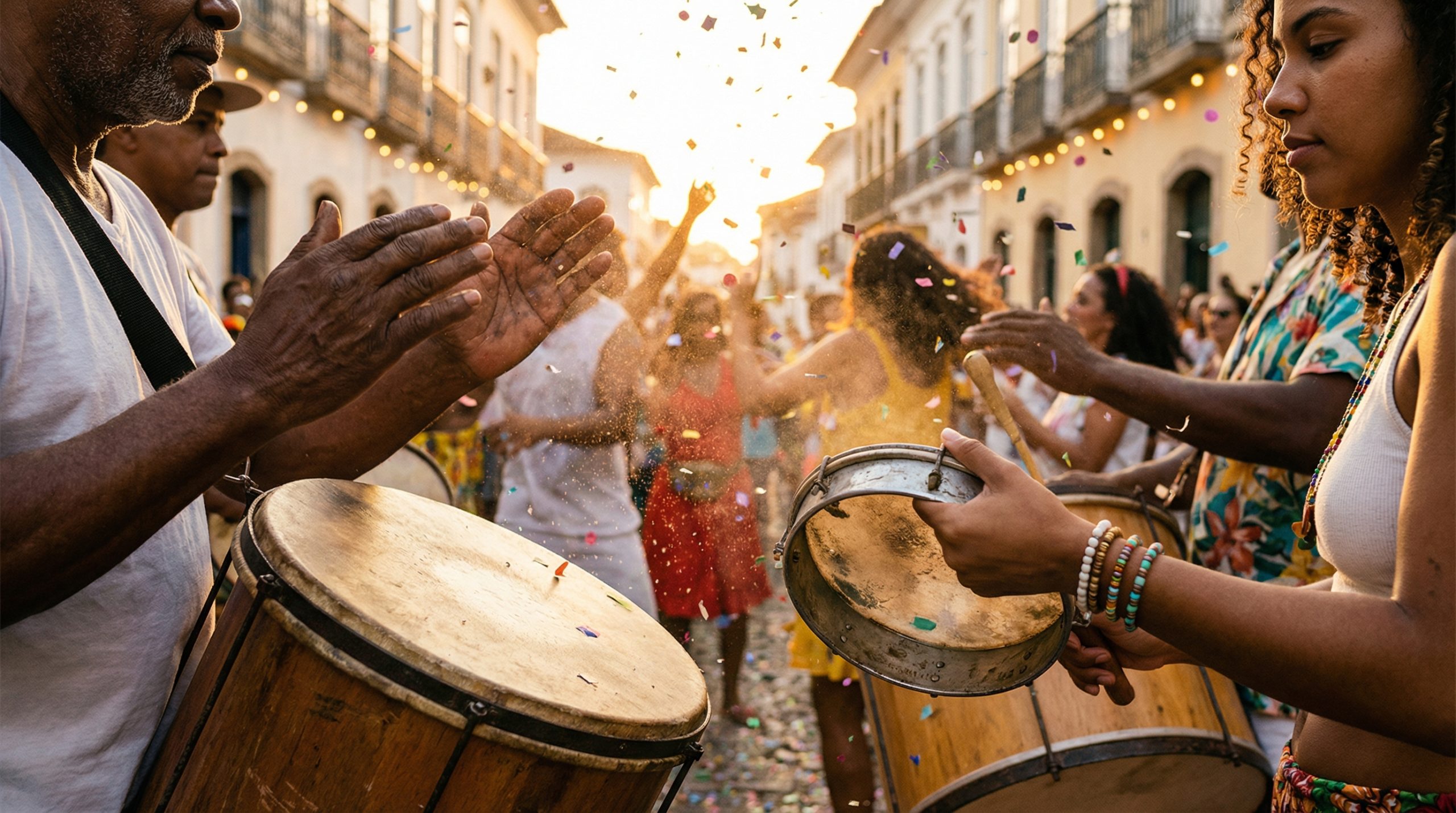 Tambores de rua, a lei das Festas e Tradições