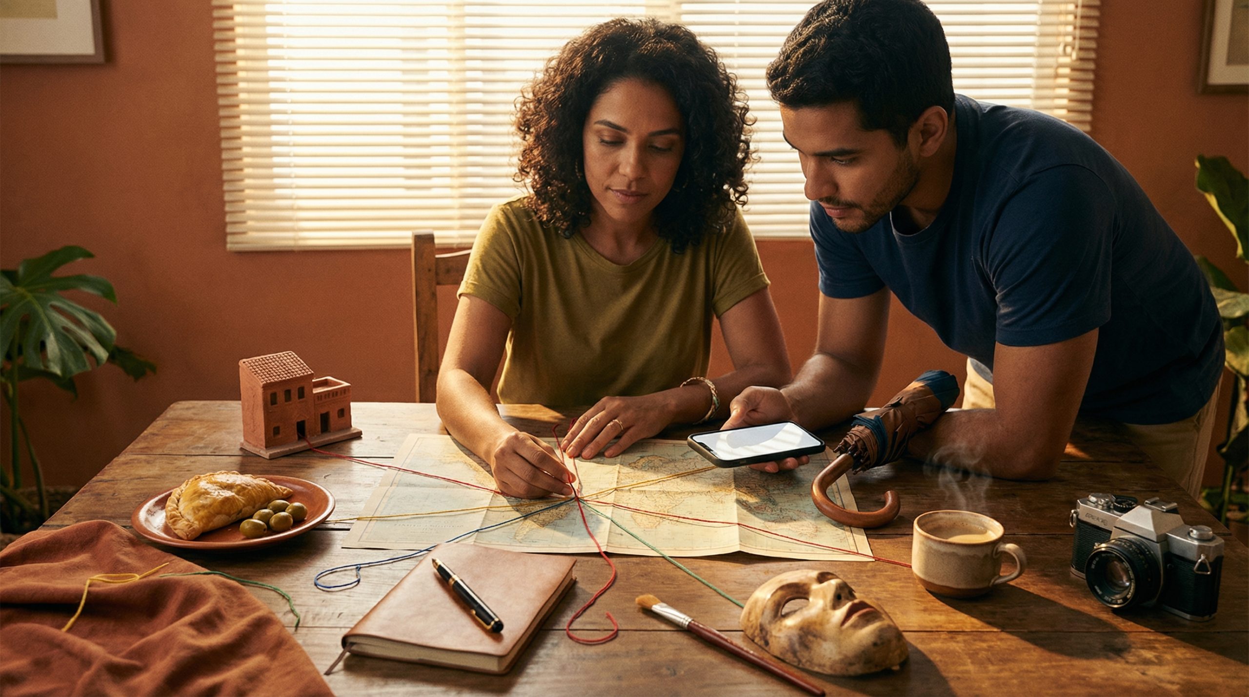 Defina o tema (antes do mapa) em Roteiros Culturais