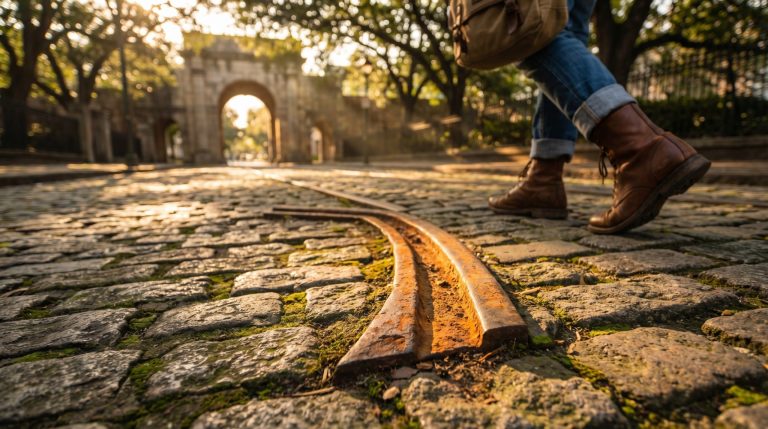 Relíquias de calçada nos Centros Históricos