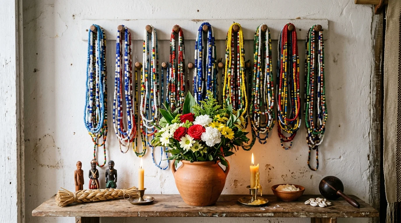 Objetos rituais do candomblé afro-brasileiro