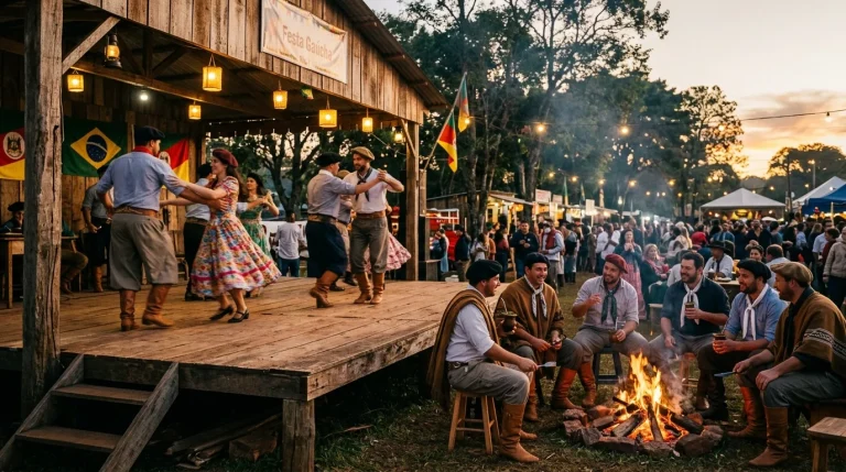 Festival gaucho tradicional Rio Grande do Sul