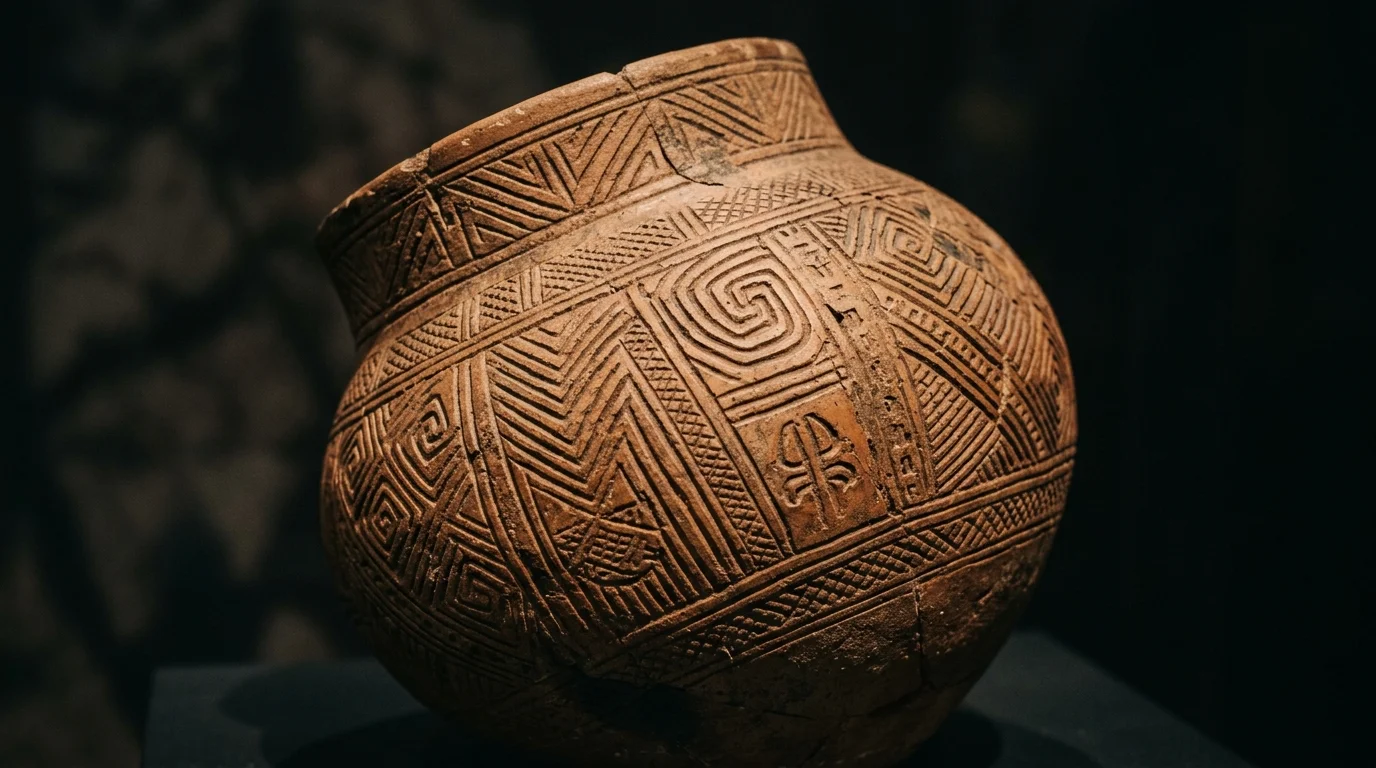 Detalhe de artefato histórico em museu brasileiro colonial