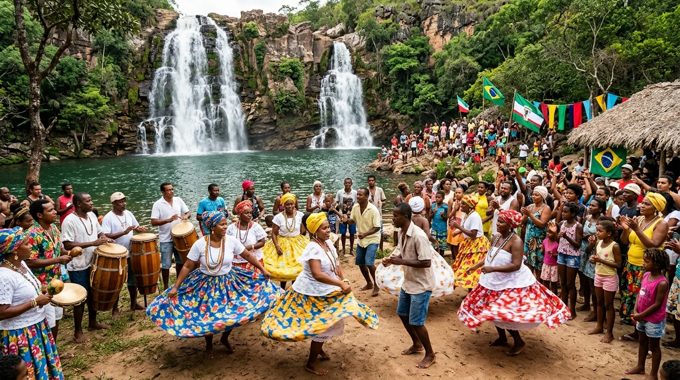 Quilombo Kalunga festa cultural tradicional Goias Cerrado